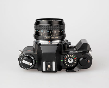 Chinon CG-5 35mm film SLR camera w/ Tokina 28mm lens (serial 324283)