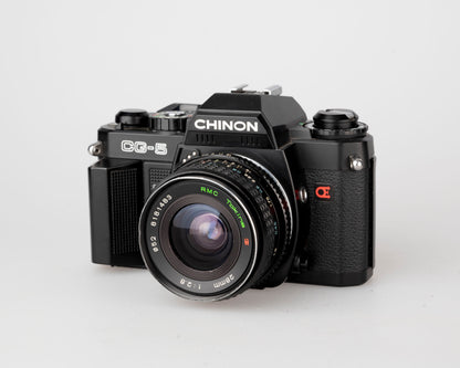 Chinon CG-5 35mm film SLR camera w/ Tokina 28mm lens (serial 324283)