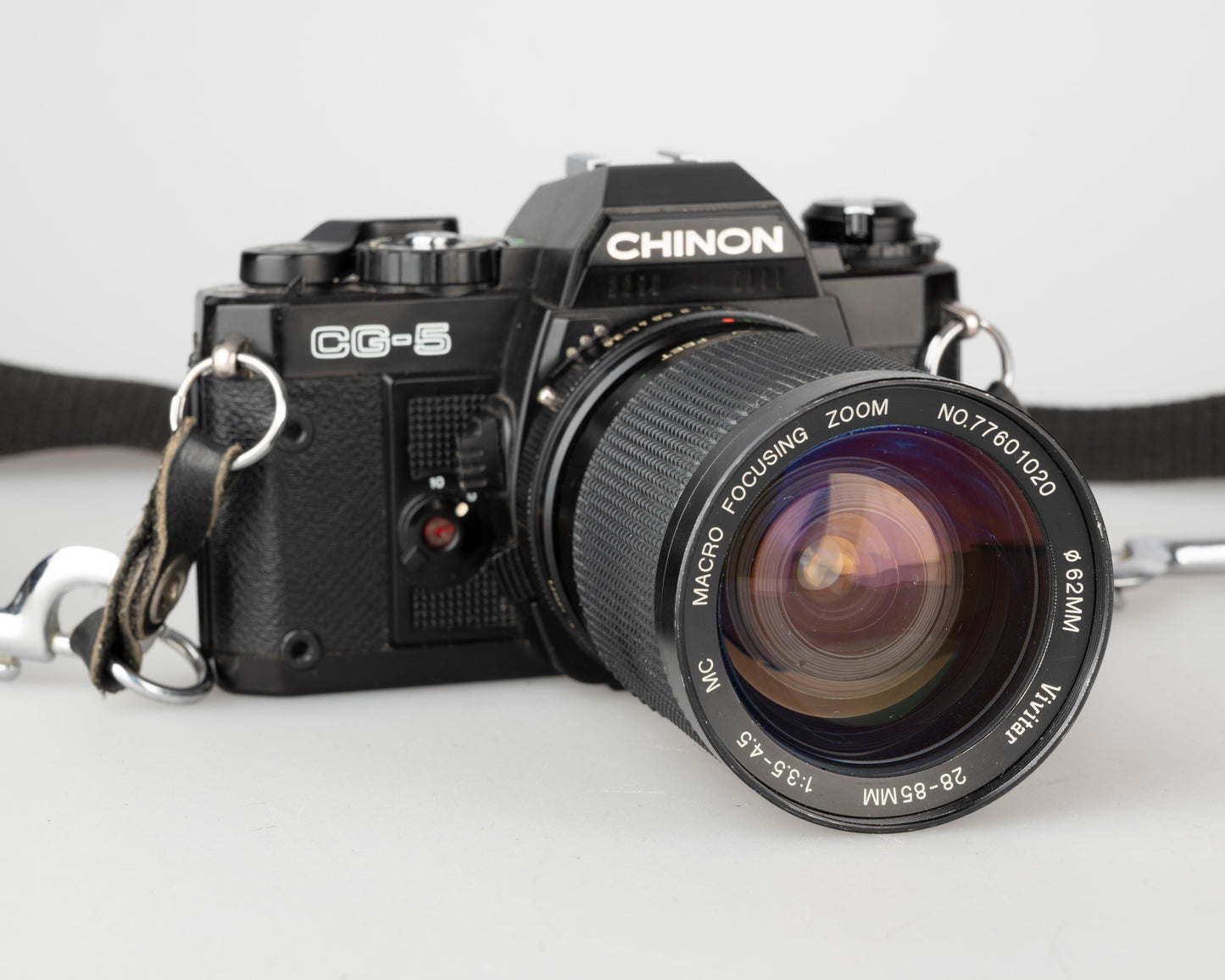Appareil photo reflex à film Chinon CG-5 35 mm avec zoom 28-85 mm (utilise des objectifs à monture K)