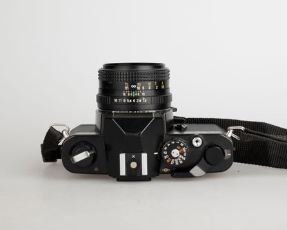 Chinon CM-4s 35mm film SLR camera w/ 50mm f1.9 lens + ever-ready case (serial 359792)
