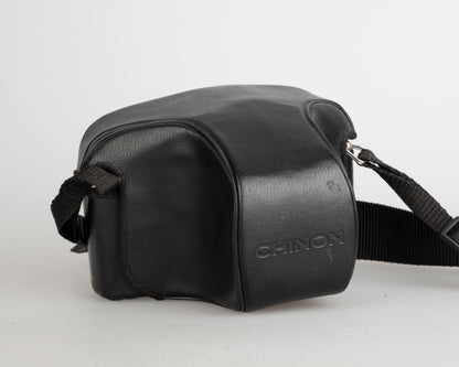Chinon CM-4s 35mm film SLR camera w/ 50mm f1.9 lens + ever-ready case (serial 359792)