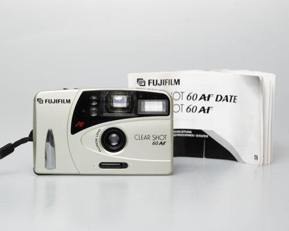Fujifilm Clear Shot 60 AF 35mm film camera w/ manual (serial 4329775)
