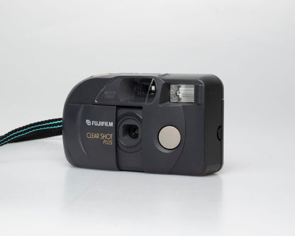 Fujifilm Clear Shot Plus 35mm film camera (w/ black and turquoise strap)