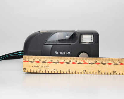 Fujifilm Clear Shot Plus 35mm film camera (w/ black and turquoise strap)