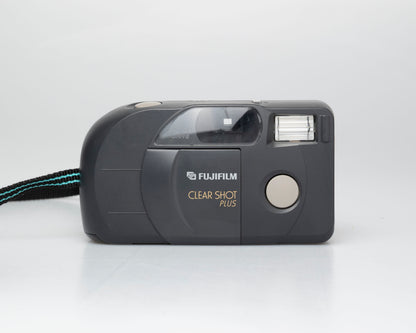 Fujifilm Clear Shot Plus 35mm film camera (w/ black and turquoise strap)
