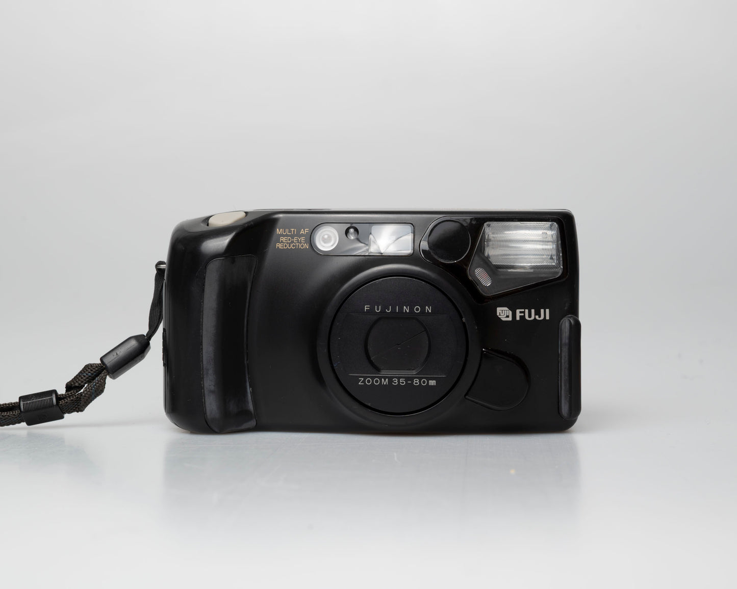 Fuji DL-1000 (aka Discovery 1000 Zoom) 35mm point-and-shoot; front; off