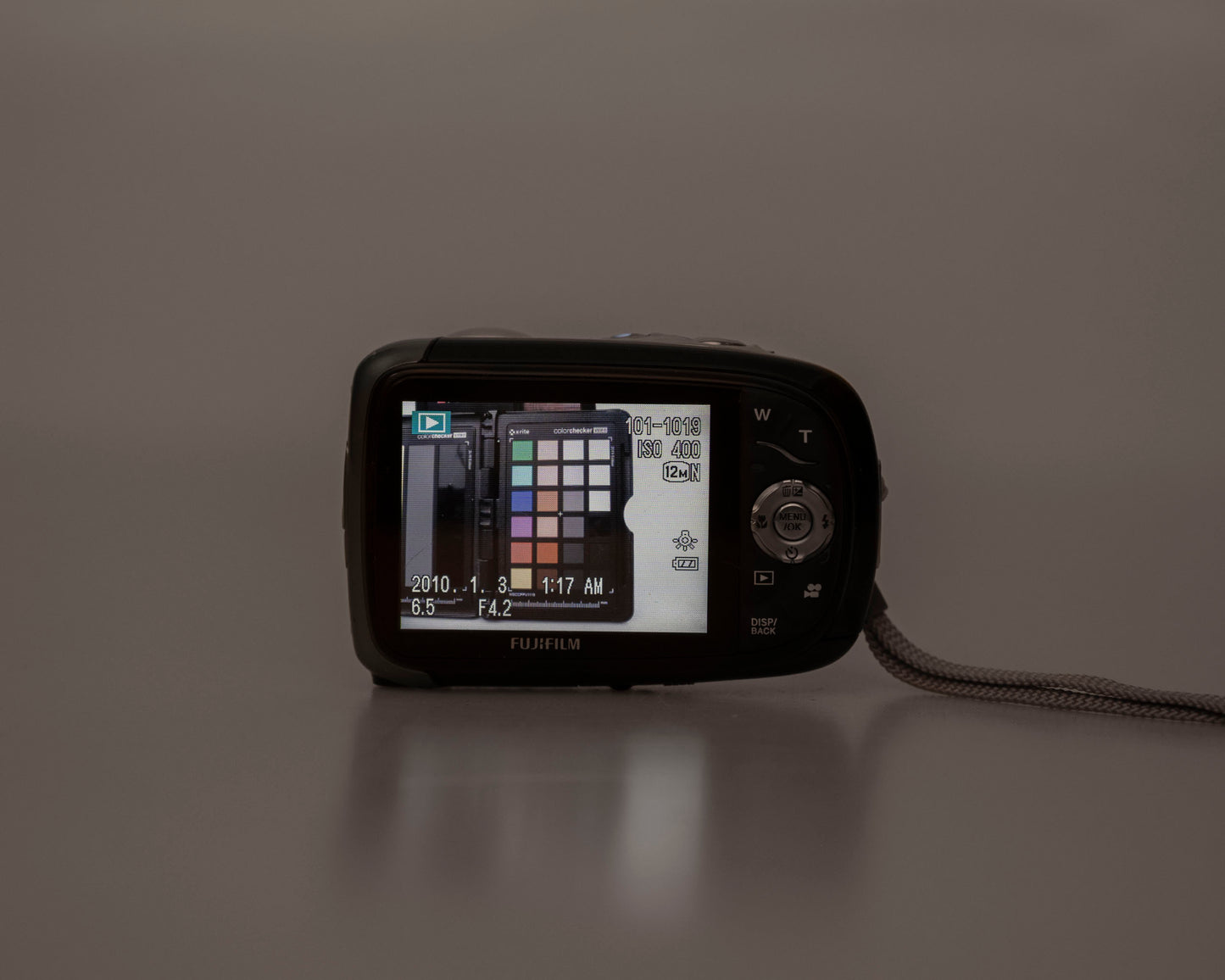 Fujifilm Finepix XP10 waterproof digicam w/ 12 MP CCD sensor + battery + charger + 8GB SD card (serial OSC21004)