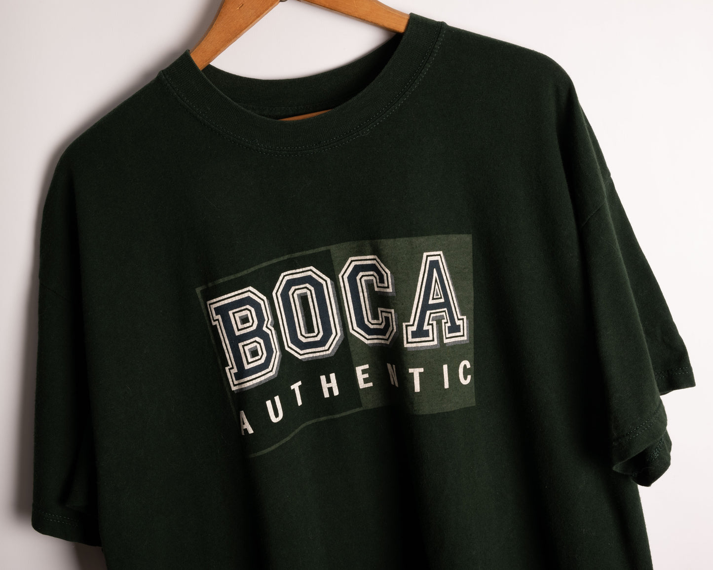 T-shirt BOCA vert forêt - fabriqué au Canada - grand