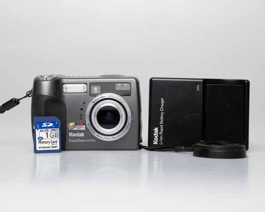 Kodak DX7630 6.1 megapixel CCD sensor digicam w/ 1 GB SD card + battery + charger (serial KCKDC43316059)