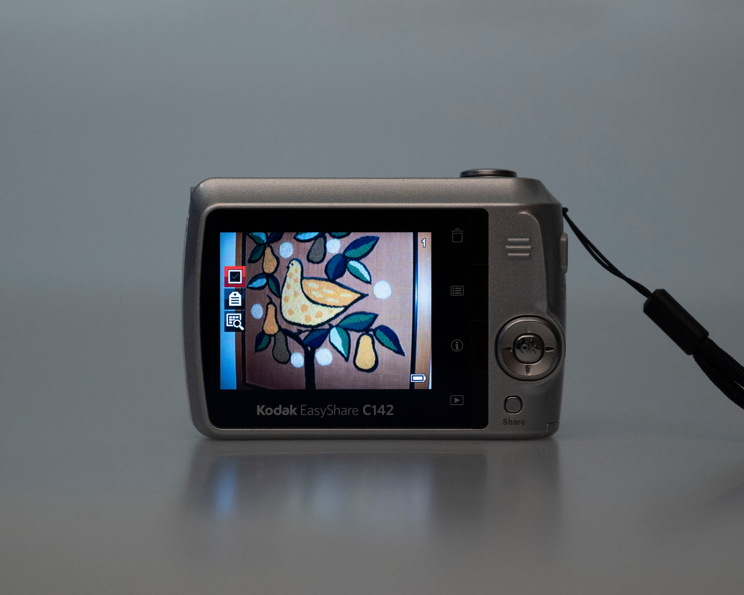 Kodak Easyshare C142 10 MP CCD sensor digicam w/ 1 GB SD card (serial KCTFM01010999)