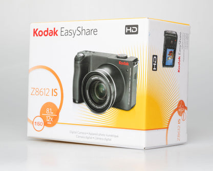 Kodak Easyshare Z8612 IS digicam w/ 8.1 MP CCD sensor + 8GB SD card (New Old Stock)