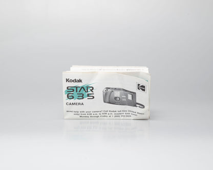Appareil photo Kodak Star 635 35mm avec étui + manuel (numéro de série 50612978)