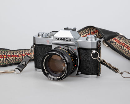 Konica Autoreflex T3N 35mm film SLR w/Hexanon AR 50mm f1.4 lens (serial 803914) | film🎞tested