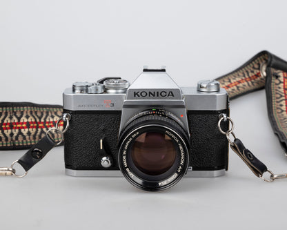 Konica Autoreflex T3N 35mm film SLR w/Hexanon AR 50mm f1.4 lens (serial 803914) | film🎞tested