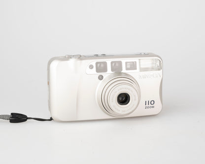 Minolta 110 Zoom ultra compact 35mm camera w/ case (serial 34332652)
