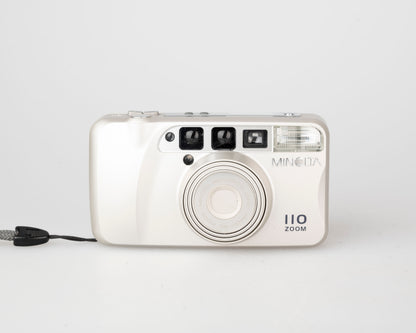 Minolta 110 Zoom ultra compact 35mm camera w/ case (serial 34332652)
