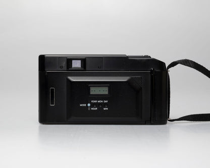 Appareil photo argentique à mise au point automatique Minolta AF Tele à double objectif 35mm avec boîte (numéro de série 58114422)