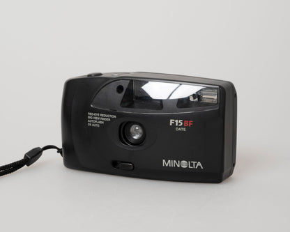 Minolta F15BF 35mm film camera w/ case (serial 41804407)
