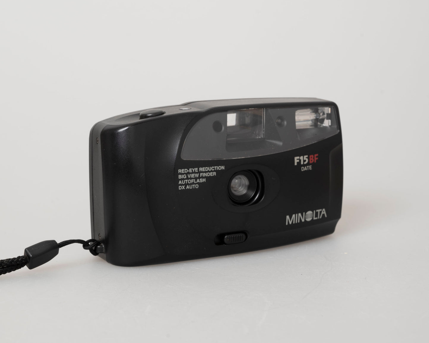 Minolta F15BF 35mm film camera w/ case (serial 41804407)