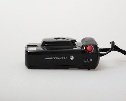 Appareil photo 35 mm autofocus Minolta Freedom 202 avec étui (série 42117565)