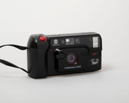 Appareil photo 35 mm autofocus Minolta Freedom 202 avec étui (série 42117565)
