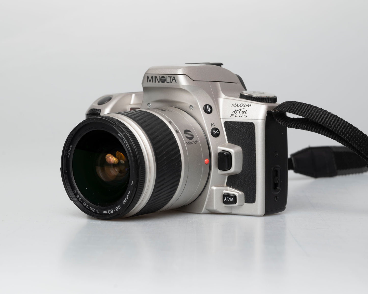 Minolta Maxxum HTsi Plus 35mm film SLR w/ 28-80mm lens (serial 93203660)