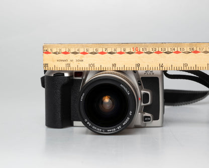 Minolta Maxxum HTsi Plus 35mm film SLR w/ 28-80mm lens (serial 93203660)