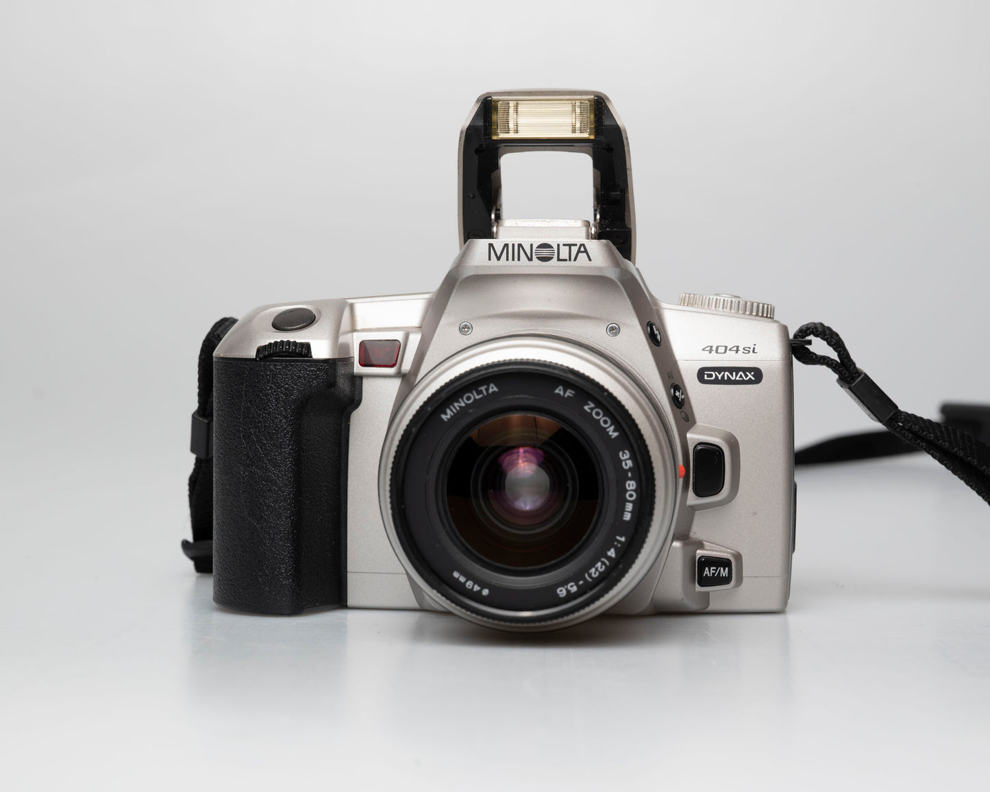 Minolta Dynax 404si with pop-up flash raised