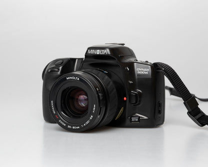Minolta Dynax 500si 35mm film SLR w/ 35-80mm zoom (serial 95703408)