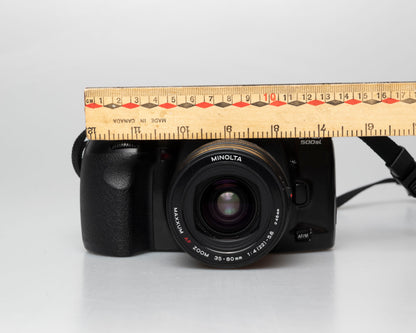 Minolta Dynax 500si 35mm film SLR w/ 35-80mm zoom (serial 95703408)