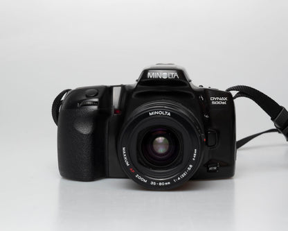 Minolta Dynax 500si 35mm film SLR w/ 35-80mm zoom (serial 95703408)