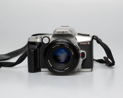 Minolta Dynax 5 35mm SLR w/ 50mm f1.7 lens (serial 01101077) | film🎞tested