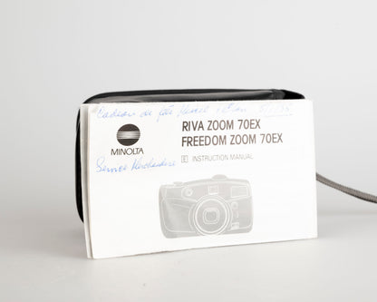 Minolta Freedom Zoom 70EX 35mm camera w/ case + manual (serial 91502403)