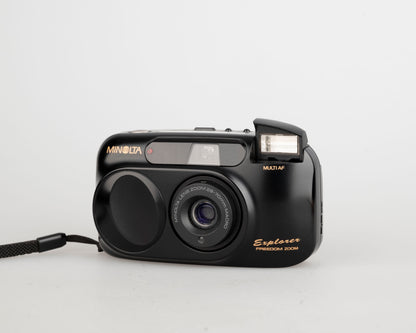 Minolta Freedom Zoom Explorer 35mm camera w/ case (serial 36820695)