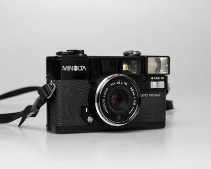 Minolta Hi-Matic AF2 35mm camera w/ box, case, & manual (serial 2131574) | film🎞tested