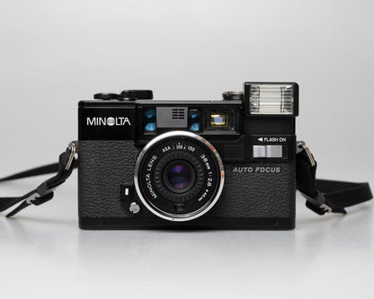 Minolta Hi-Matic AF2 35mm camera w/ box, case, & manual (serial 2131574) | film🎞tested