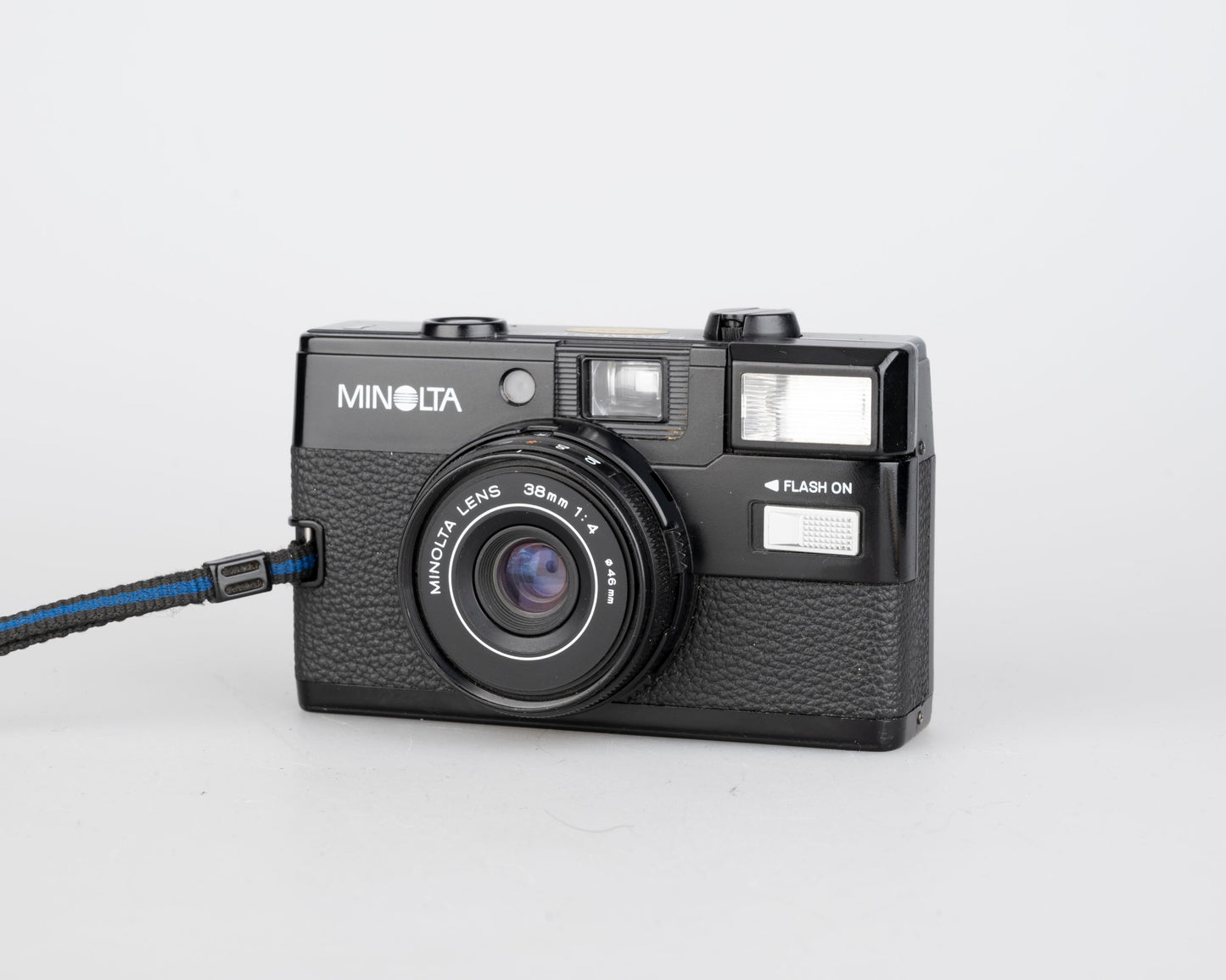 Minolta Hi-Matic GF compact 35mm zone focus camera w/ built-in flash