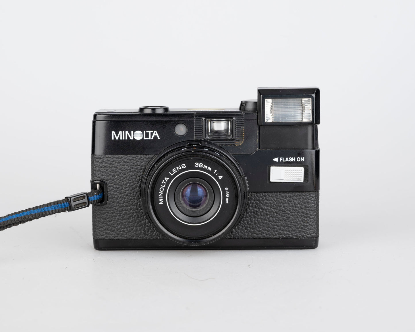 Minolta Hi-Matic GF compact 35mm zone focus camera w/ built-in flash