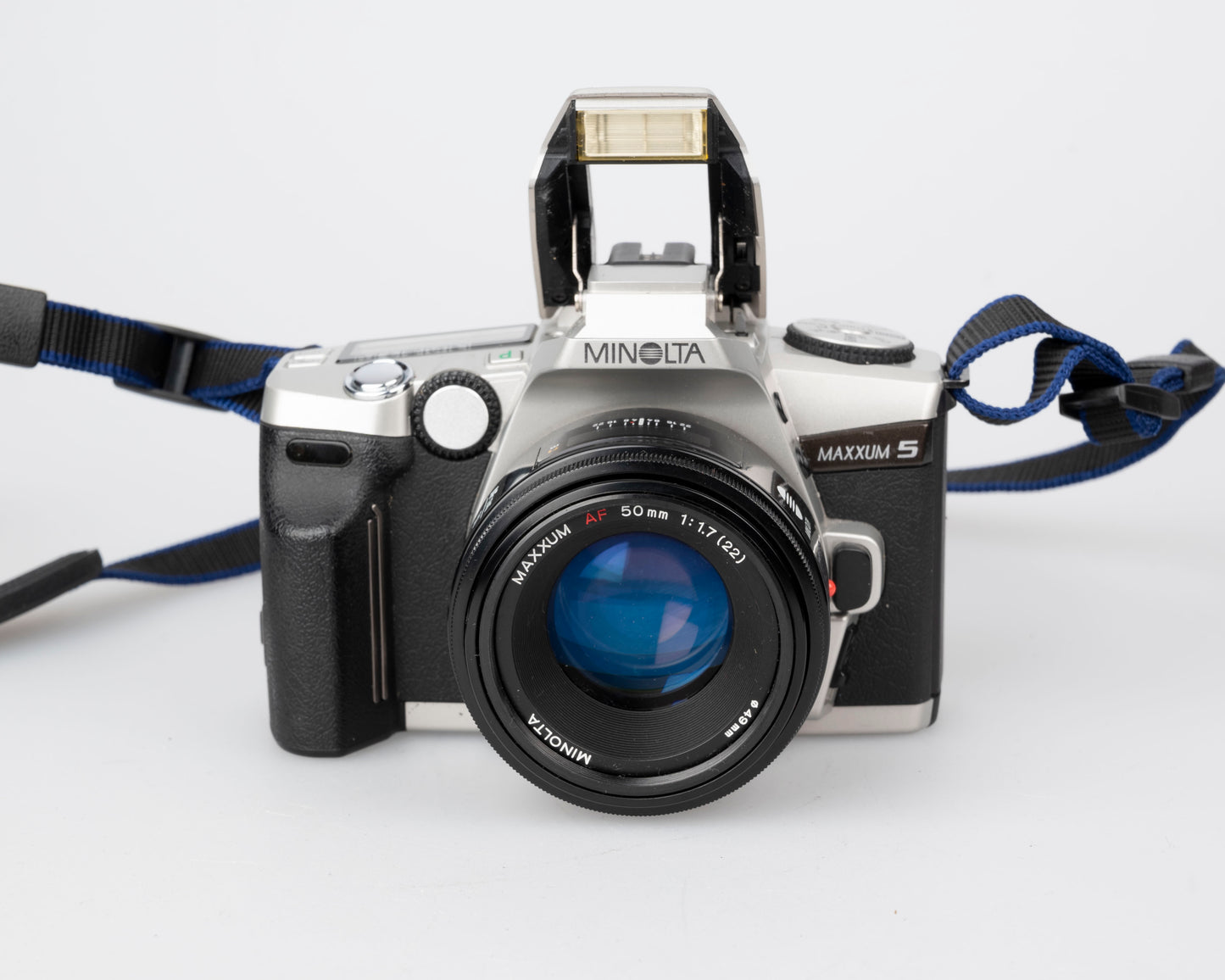 Minolta Maxxum 5 35mm SLR w/ 50mm f1.7 lens + manuals + original box