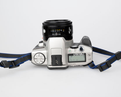 Minolta Maxxum 5 35mm SLR w/ 50mm f1.7 lens + manuals + original box