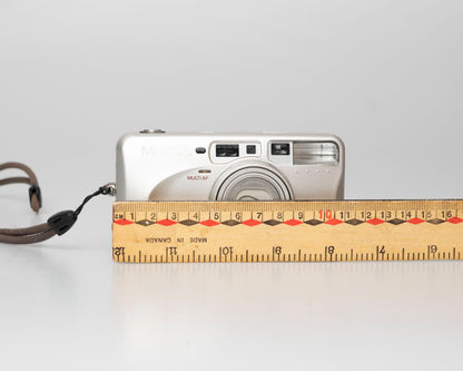 Minolta Riva Zoom 125 compact 35mm camera w/ case (serial 40016465)