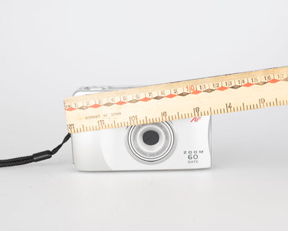 Appareil photo Minolta Zoom 60 Date 35 mm avec boîte d'origine + étui (série 20302683)