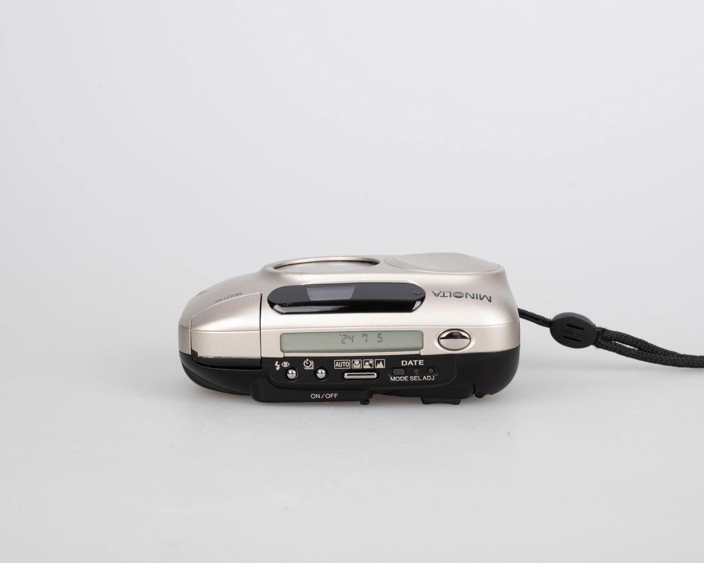 Appareil photo Minolta Capios 75 35 mm avec télécommande + étui + boîte d'origine + manuel (série 31101989)