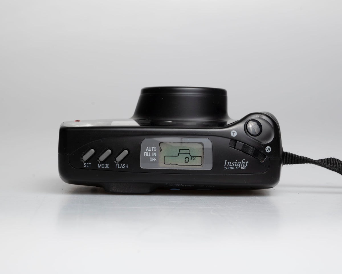 Black's (Samsung) Insight Zoom 105 35mm camera w/ original box, case, and manual (serial 1541839)