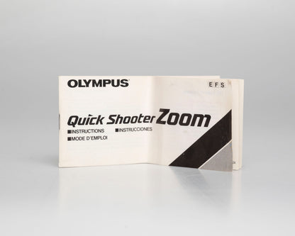 Olympus Quick Shooter Zoom 35mm camera w/ case + manual (serial 1088870)