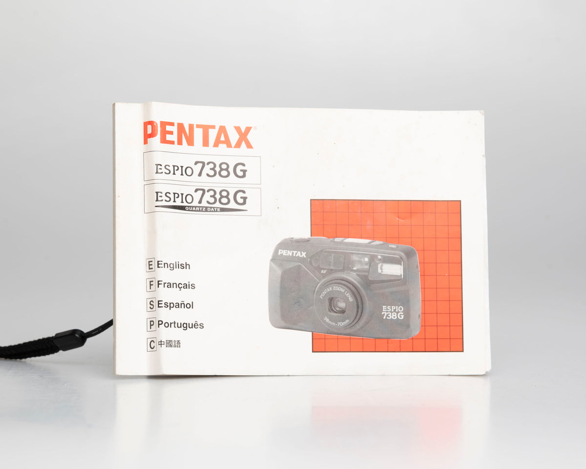 Pentax Espio 738G 35mm camera w/ manual (serial 9132579)