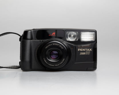 Pentax Zoom90 35mm camera w/ case (serial 6049111)