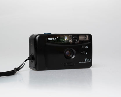 Nikon AF220 compact 35mm camera w/ case (serial 7206925)