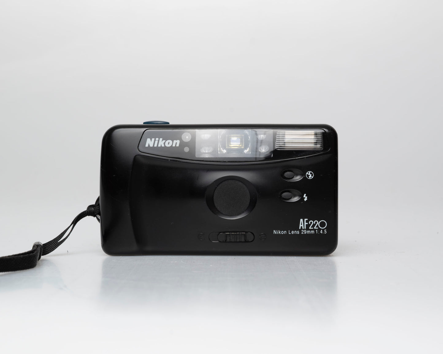 Nikon AF220 compact 35mm camera w/ case (serial 7206925)