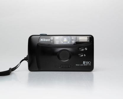 Nikon AF220 compact 35mm camera w/ case (serial 7206925)
